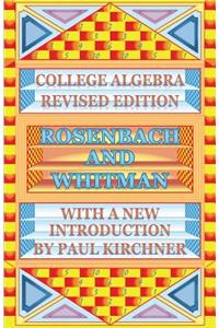 College Algebra by Rosenbach