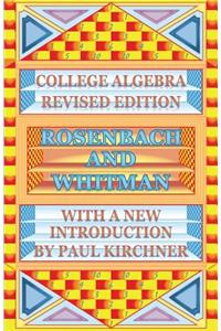 College Algebra by Rosenbach