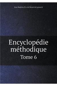 Encyclopédie méthodique Tome 6