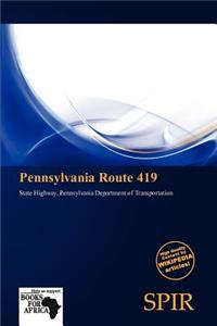 Pennsylvania Route 419