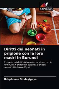 Diritti dei neonati in prigione con le loro madri in Burundi