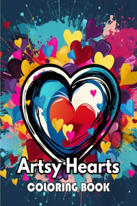 Artsy Hearts Coloring Book