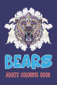 Bears Adults Coloring Book
