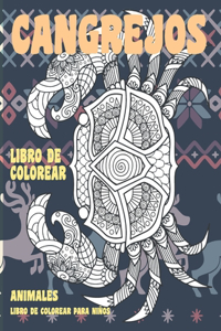 Libro de colorear - Libro de colorear para niños - Animales - Cangrejos