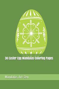 30 Easter Egg Mandalas Coloring Pages