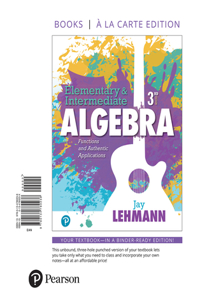 Elementary & Intermediate Algebra