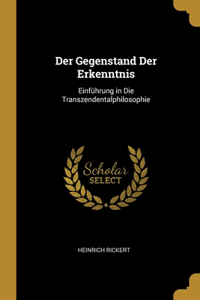 Gegenstand Der Erkenntnis