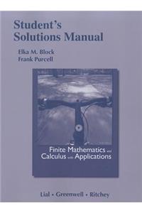 Student Solutions Manual for Finite Mathematics and Calculus with Applications
