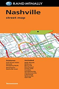 Folded Map: Nashville Street Map