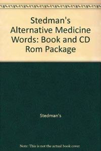 Book and CD Rom Package (Stedman's Alternative Medicine Words)