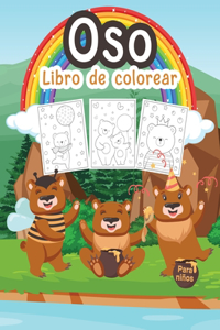 Oso Libro de Colorear para Niños