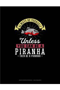 Always Be Yourself Unless You Can Be A Piranha Then Be A Piranha