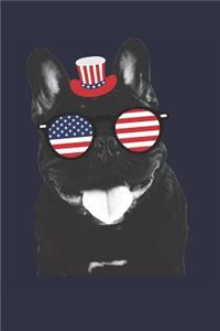 French Bulldog Notebook - French Bulldog Journal - Fourth Of July Gift for French Bulldog Lovers