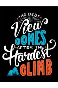 The best view come after the Hardest climb