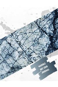 Marble Dot Grid Journal