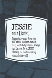 Jessie Noun [ Jessie ] the Perfect Woman Super Sexy with Infinite Charisma, Funny and Full of Good Ideas. Always Right Because She Is... Jessie