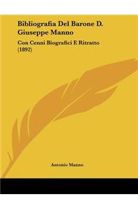 Bibliografia Del Barone D. Giuseppe Manno