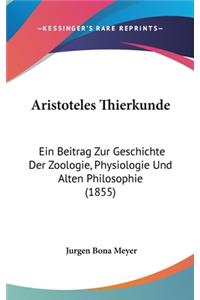 Aristoteles Thierkunde