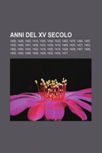 Anni del XV Secolo
