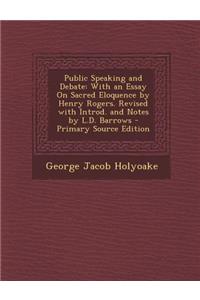 Public Speaking and Debate
