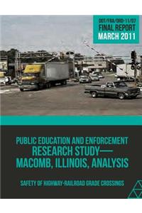 Public Education and Enforcement Research Study Macomb, Illinois, Analysis