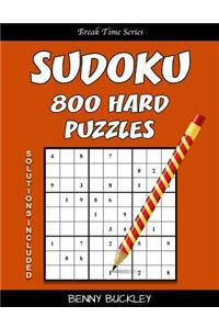 Sudoku 800 Hard Puzzles. Solutions Included