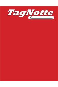 Tagnotte, dotted, 1 subject, notebooks, 80 pages, soft cover, red