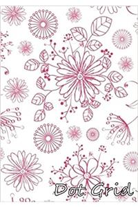 Flora Pattern Dot Grid Notebook: Dot Grid Pages: 1