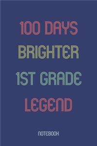 100 Days Brighter 1st Grade Legend