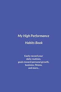 My High Performance Habits Book