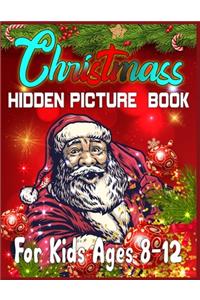 Christmass Hidden Picture Book For Kids Ages 8-12
