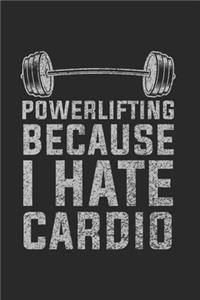 Fitness Powerlifting Weil Ich Cardio Hasse Notizbuch