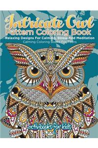 Intricate Owl Pattern Coloring Book