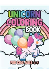 Unicorn Coloring Book for Kids Ages 4-8