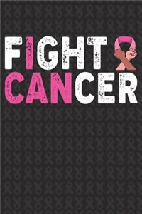 Fight Cancer: Breast Cancer Awareness Journal 6X9 Blank Lined Journal Notebook - Breast Cancer Survivor Journal -Support Breast Cancer Research and Awareness