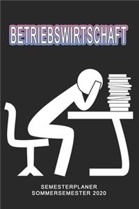 Betriebswirtschaft Semesterplaner - Sommersemester 2020