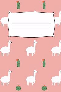 Llama Kids Primary Journal Composition Notebook