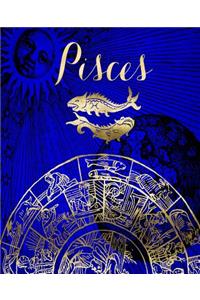 Pisces Symbol Astrology Wheel Zodiac Sign Horoscope School Comp Book 130 Pages