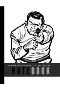 Mobster Monochromatic Black and White Notebook