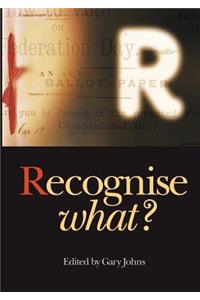 Recognise what?