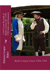 Civil Court Records of Burke County, NC 1783-1785 Index and Summary
