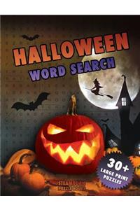 Halloween Word Search: 30+ Large Print Puzzles