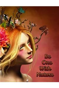 Be One with Nature: Address Book, Large Print, 8 1/2 X 11