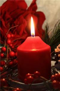 Christmas Candle - Lined Notebook with Margins