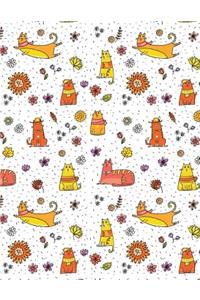 My Big Fat Bullet Journal for Cat Lovers Funny Colorful Cats Pattern 1
