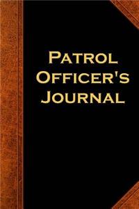 Patrol Officer's Journal