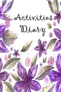 Activities Diary