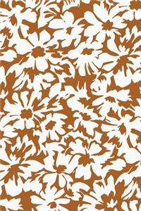 Abstract Floral Notebook: Brown: Notebook 6 X 9: Notebook 250 Pages