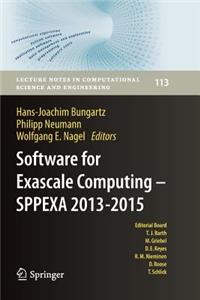 Software for Exascale Computing - Sppexa 2013-2015