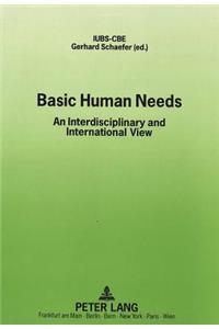 Basic Human Needs